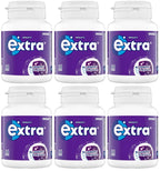 6 x Extra Blueberry Chewing Gum Bottle 46pcs - 46 PCE