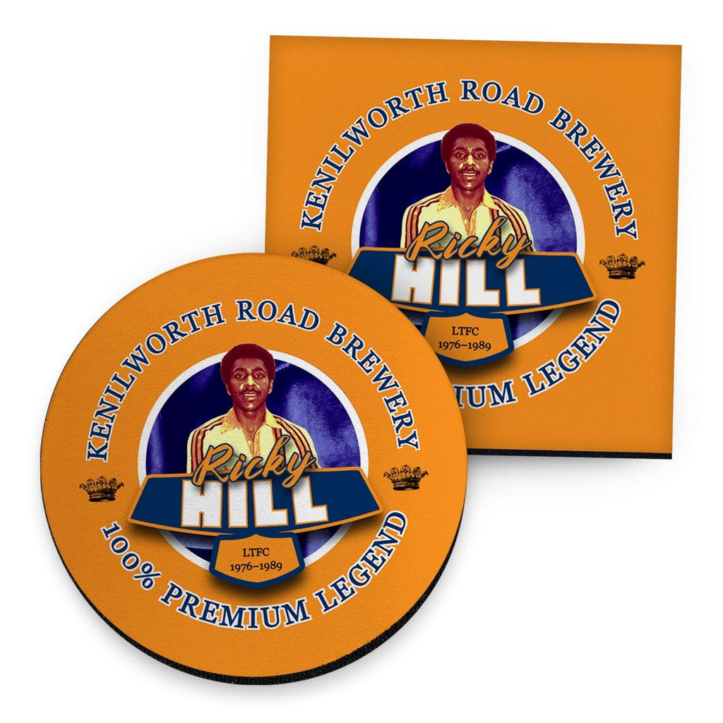 Luton Ricky Hill - Football Coaster - Square Or Circle