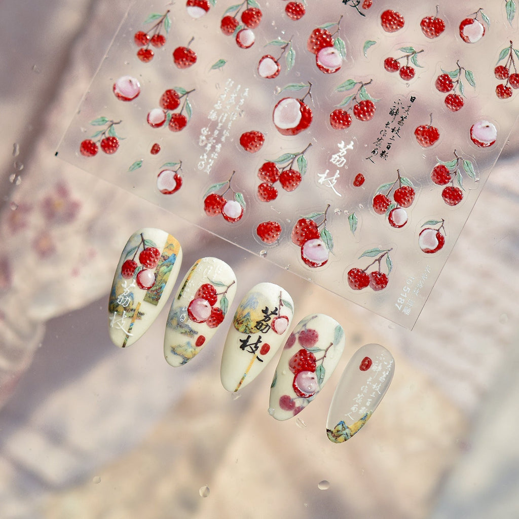 Hello Claws | Lychee Nail Deco Sticker