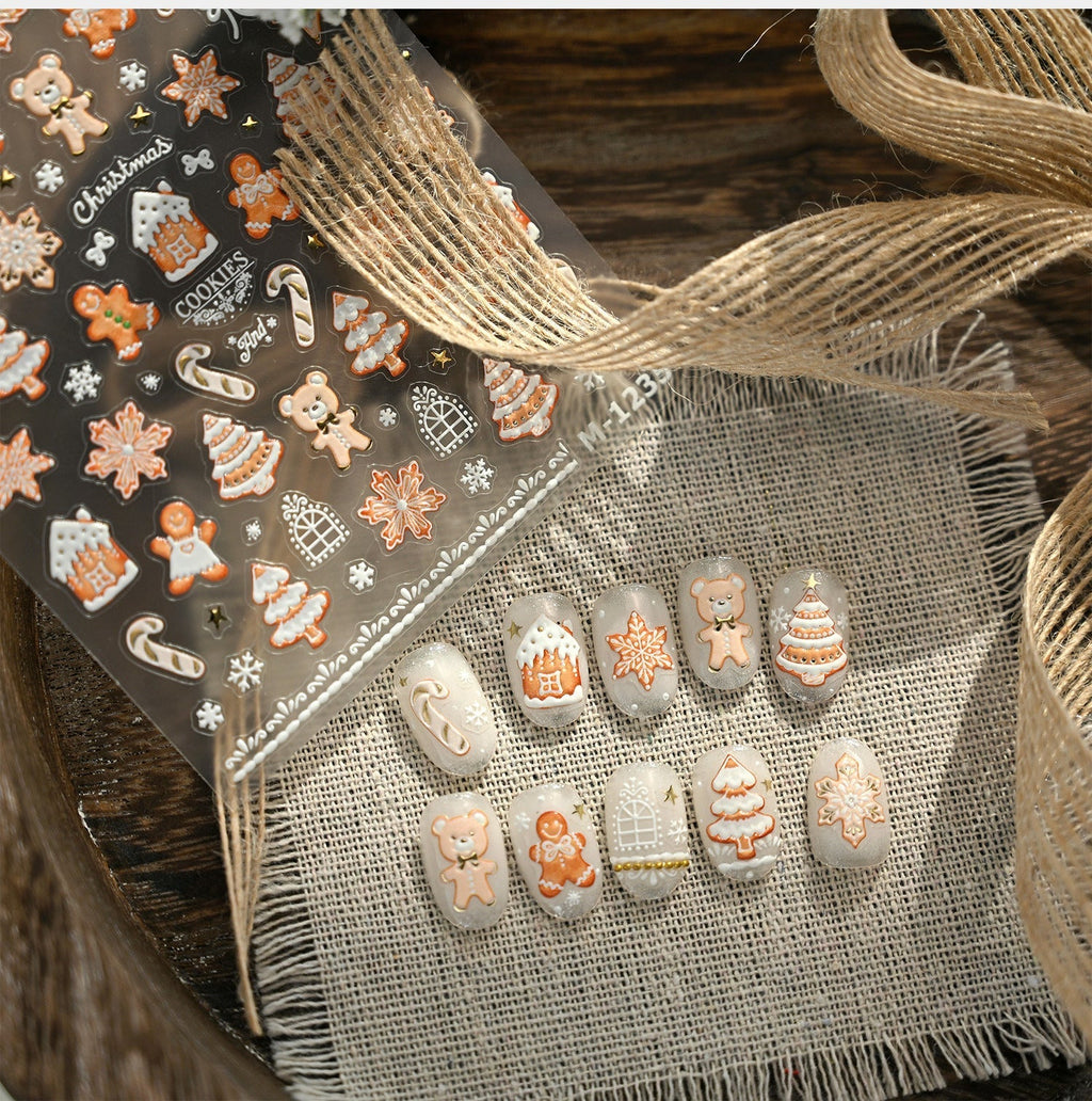 Hello Claws | Gingerbread Nail Deco Sticker