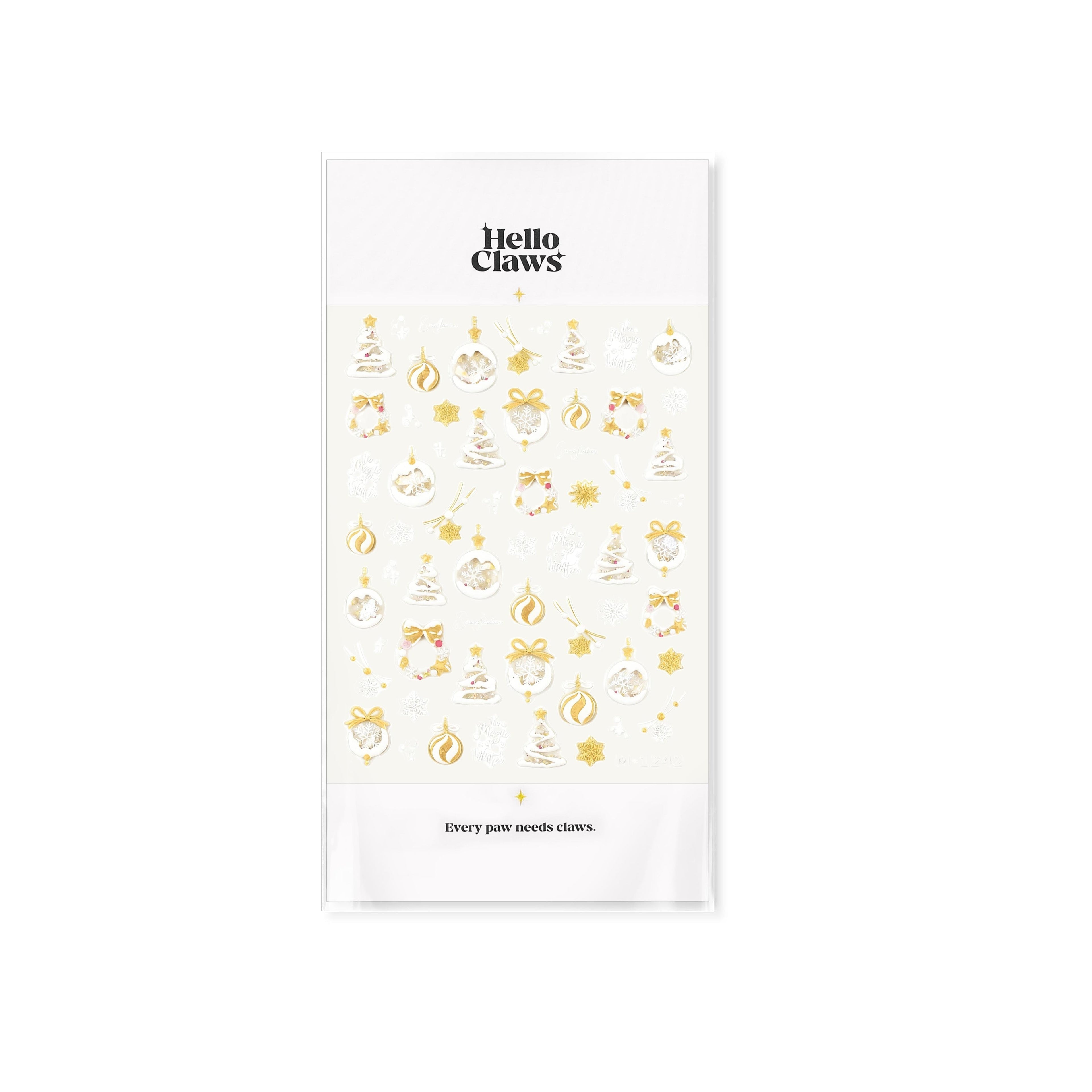 Hello Claws | Yellow Christmas Nail Deco Sticker