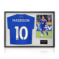 James Maddison Signed Leicester City Shirt Classic Frame