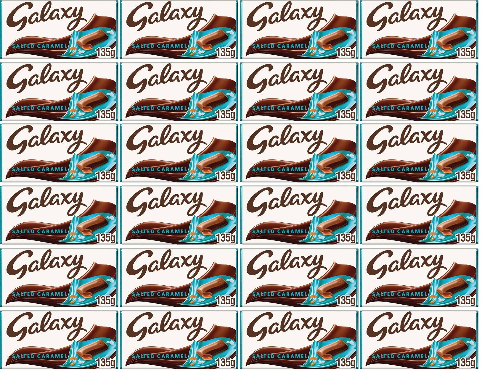 24 x Galaxy Salted Caramel Large Bar - 135GM