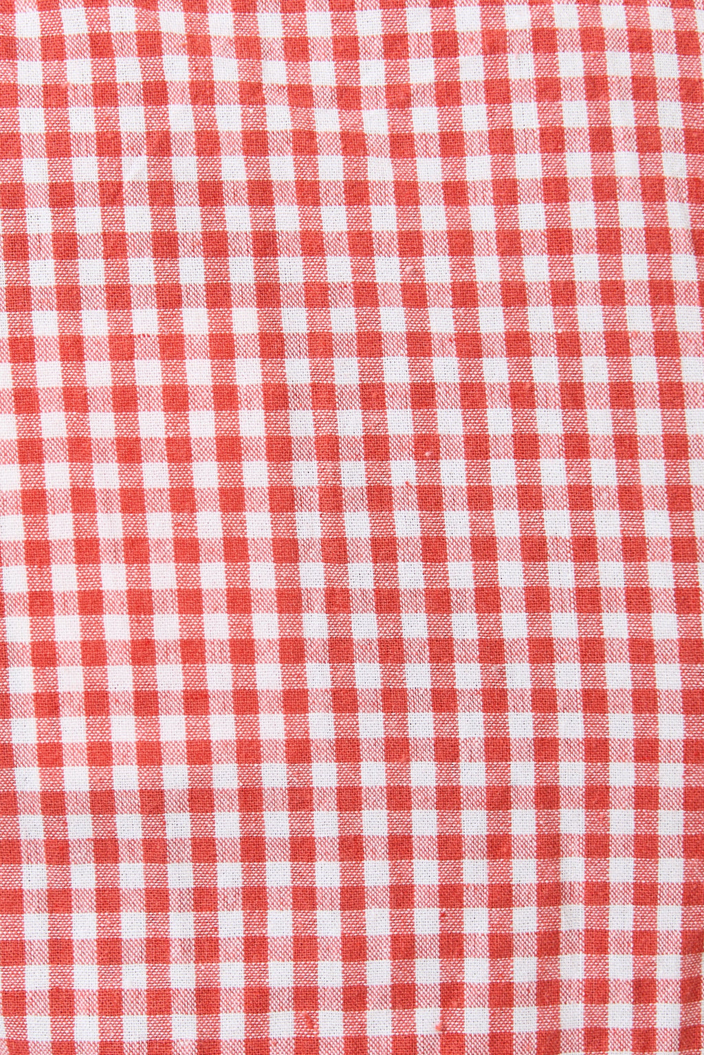 Marleen Gingham Ric Rac Trim Cropped Jumpsuit - Red