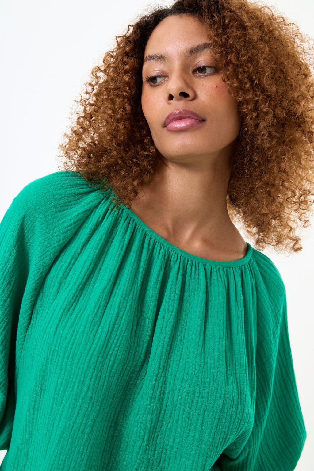 Mayanna Double Gauze Top - Green