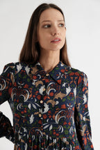 Melly Arts & Crafts Long Sleeve Mini Dress