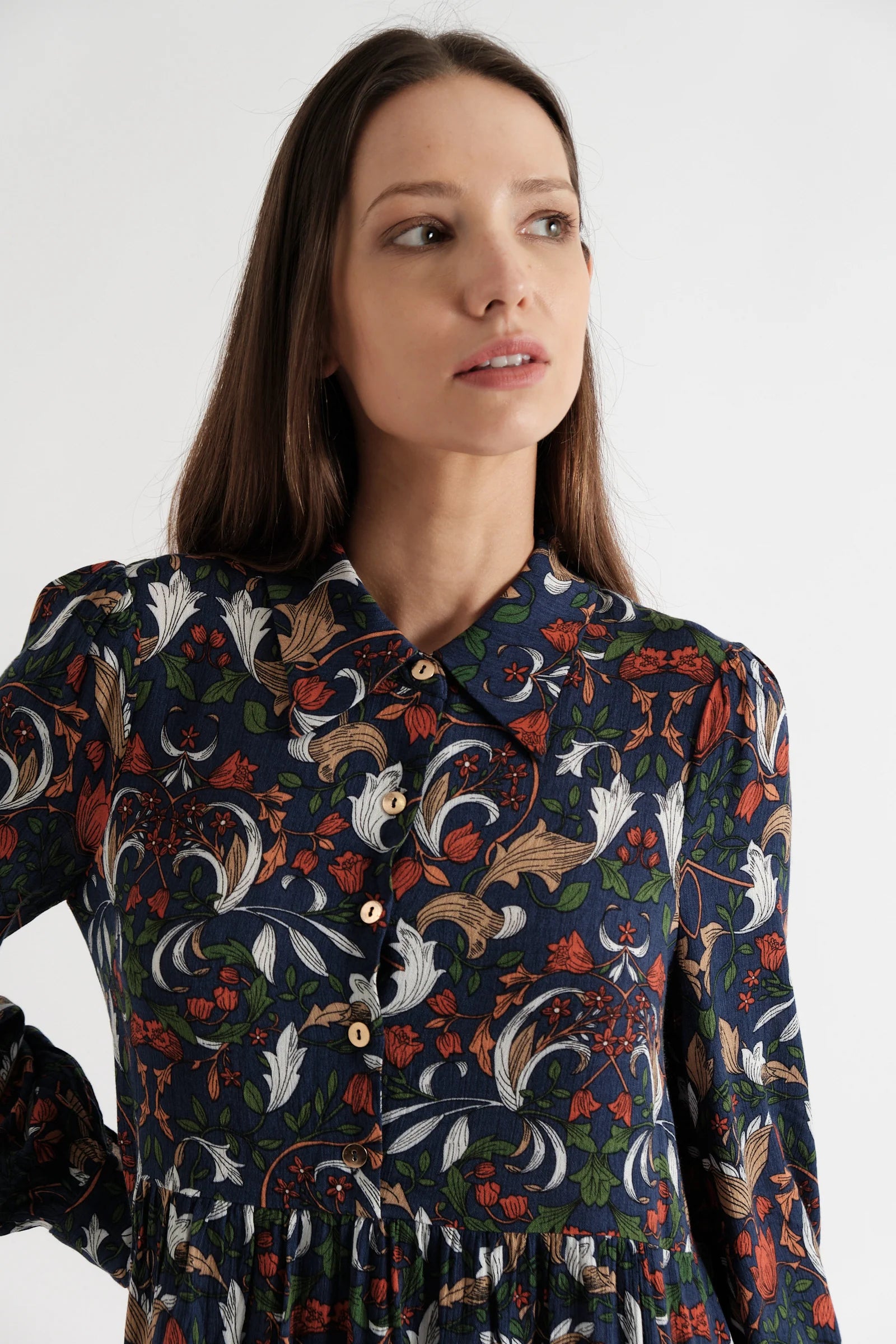 Melly Arts & Crafts Long Sleeve Mini Dress