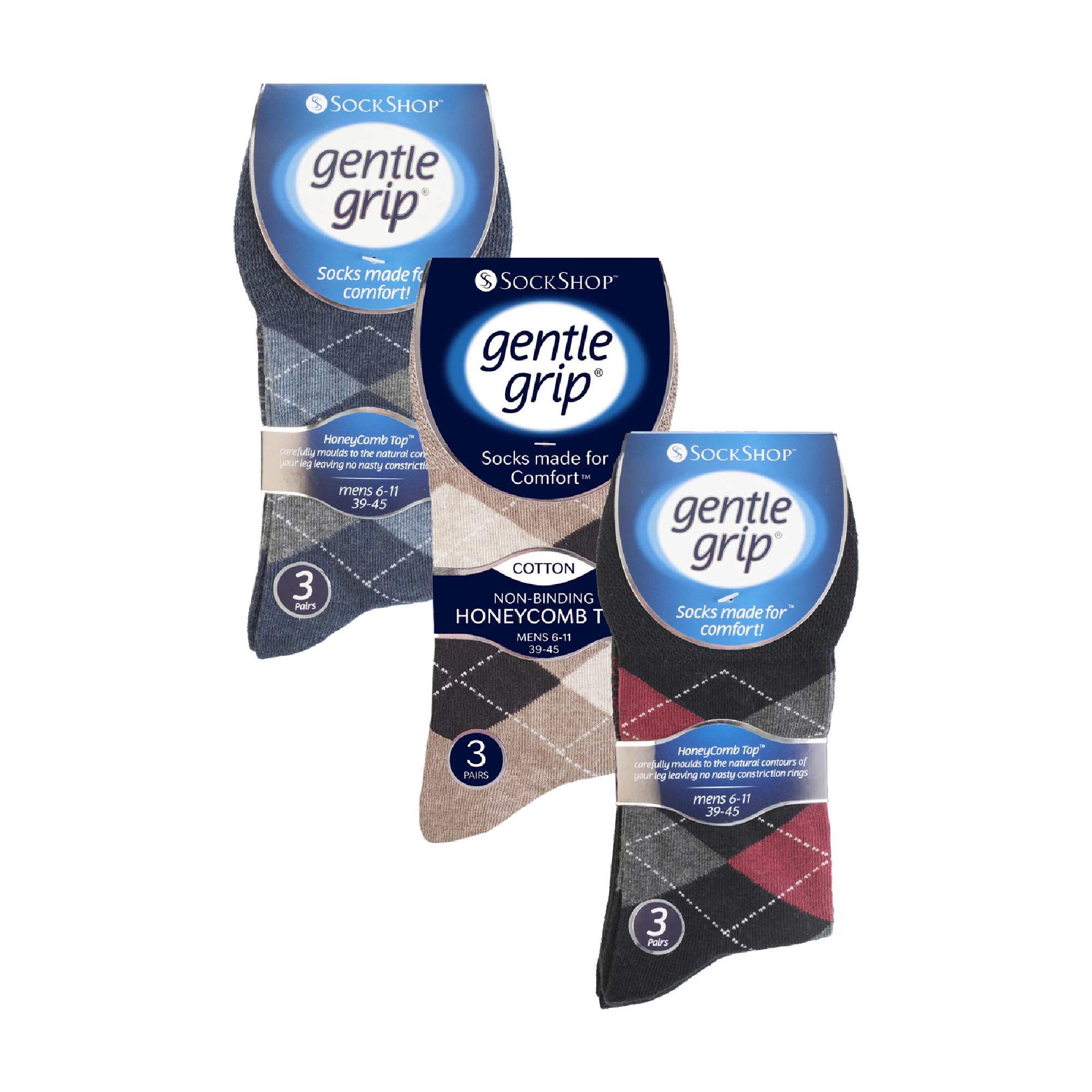 9 Pairs  NON ELASTIC Cotton Mens Socks with Loose Top