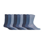 9 Pairs  NON ELASTIC Cotton Mens Socks with Loose Top