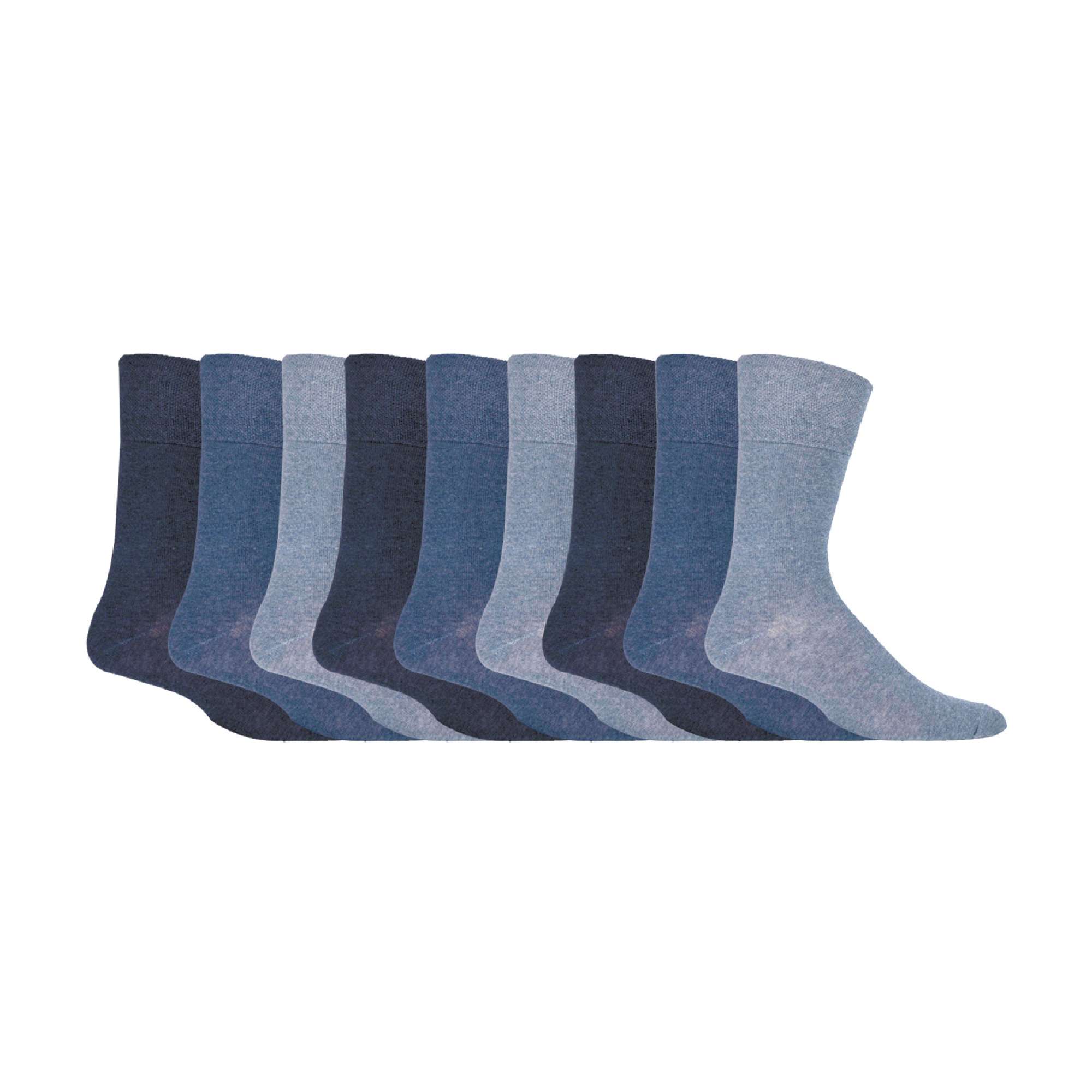 9 Pairs  NON ELASTIC Cotton Mens Socks with Loose Top