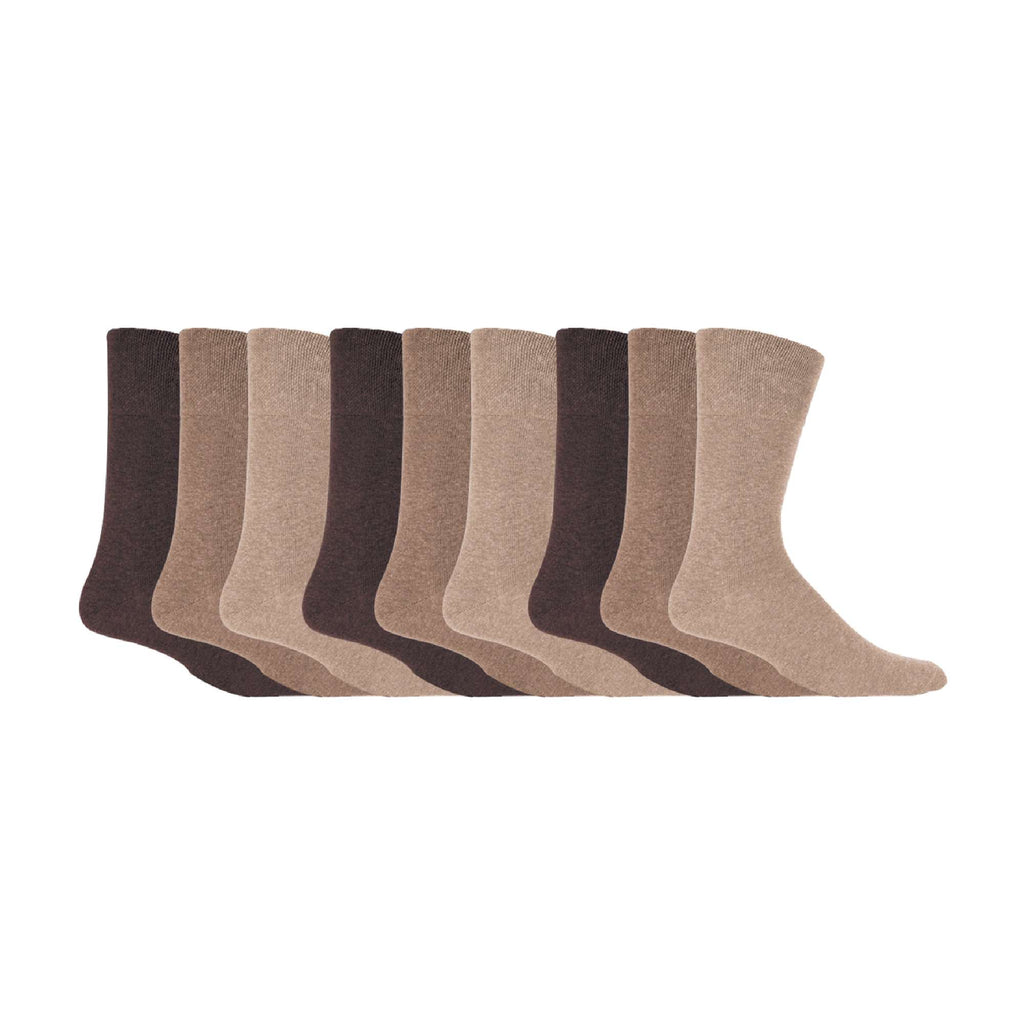 9 Pairs  NON ELASTIC Cotton Mens Socks with Loose Top