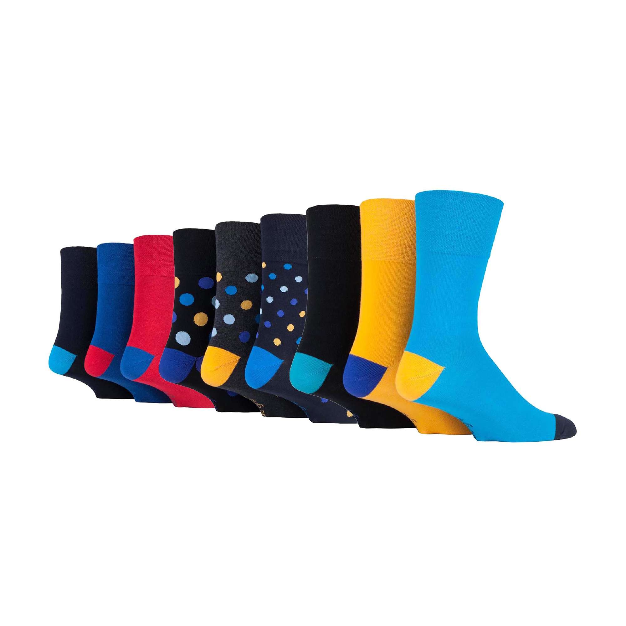 9 Pairs  NON ELASTIC Cotton Mens Socks with Loose Top