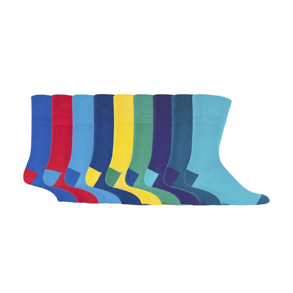 9 Pairs  NON ELASTIC Cotton Mens Socks with Loose Top