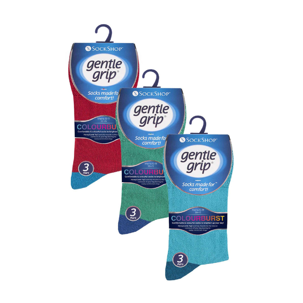 9 Pairs  NON ELASTIC Cotton Mens Socks with Loose Top