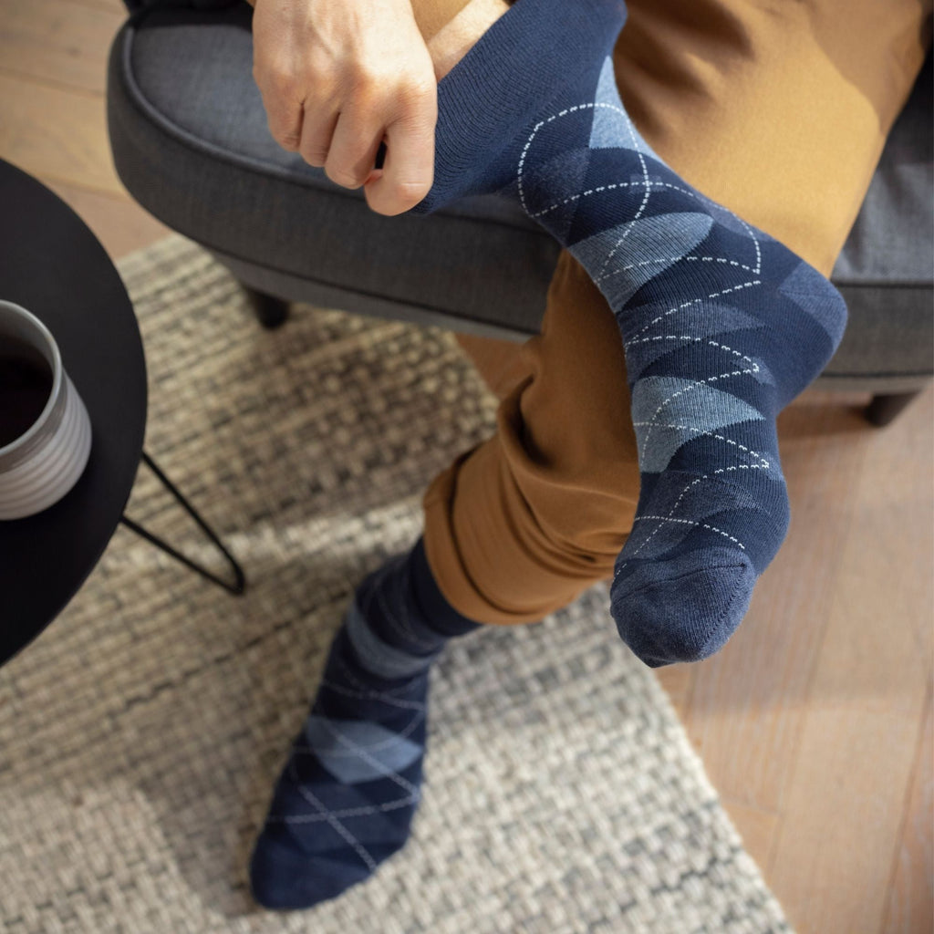 9 Pairs  NON ELASTIC Cotton Mens Socks with Loose Top