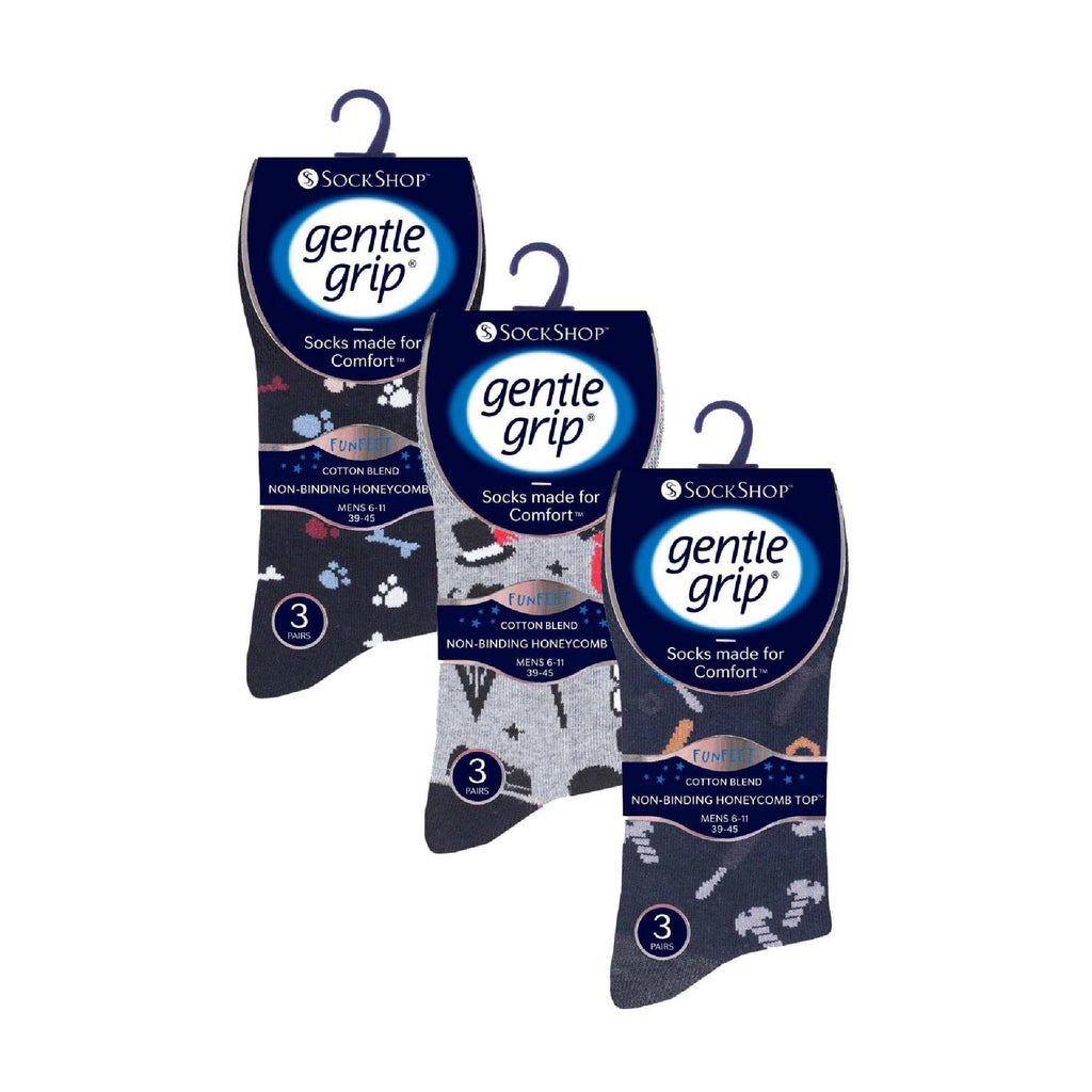 9 Pairs  NON ELASTIC Cotton Mens Socks with Loose Top