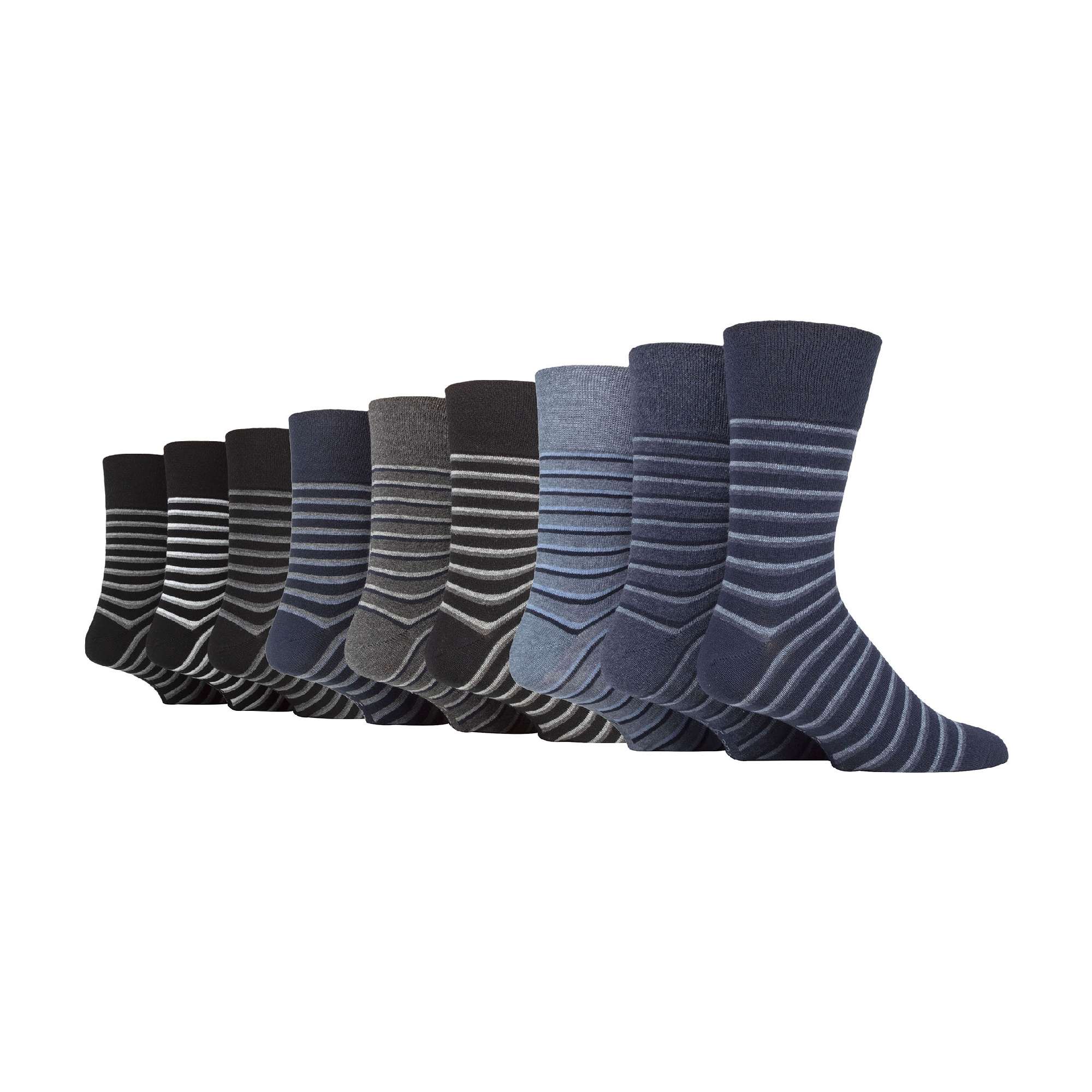 9 Pairs  NON ELASTIC Cotton Mens Socks with Loose Top