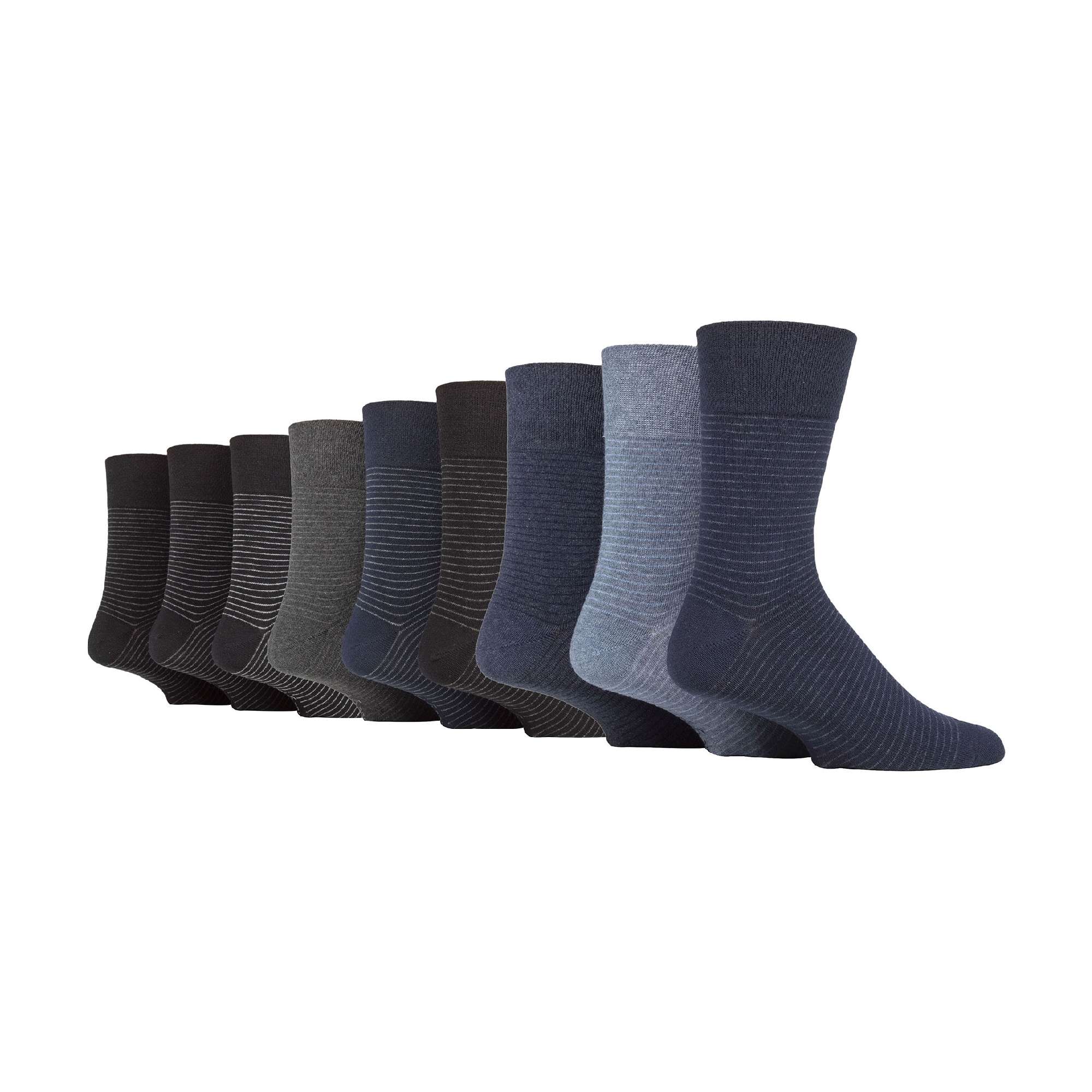 9 Pairs  NON ELASTIC Cotton Mens Socks with Loose Top