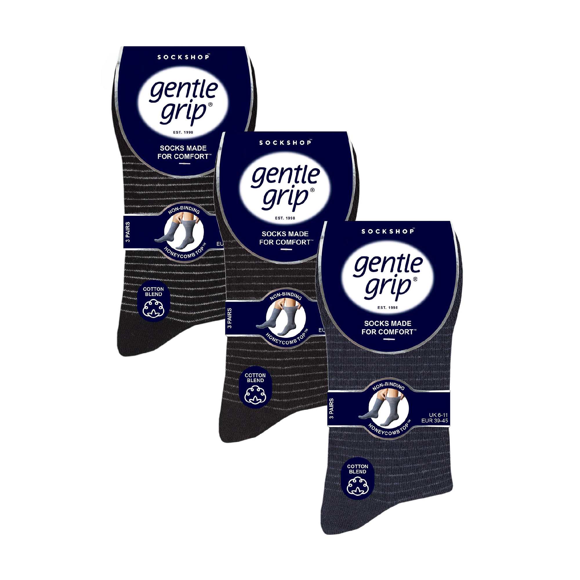 9 Pairs  NON ELASTIC Cotton Mens Socks with Loose Top