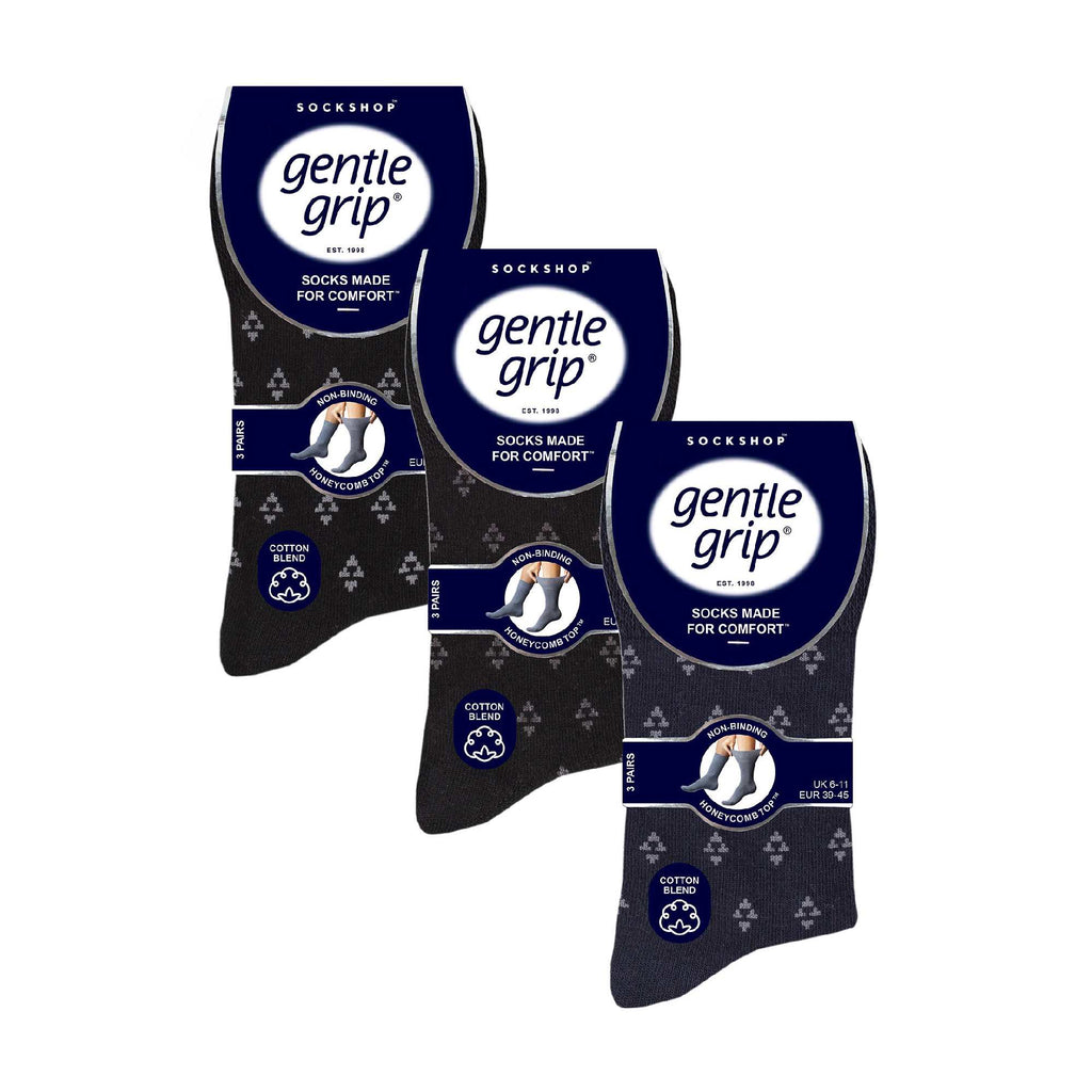 9 Pairs  NON ELASTIC Cotton Mens Socks with Loose Top