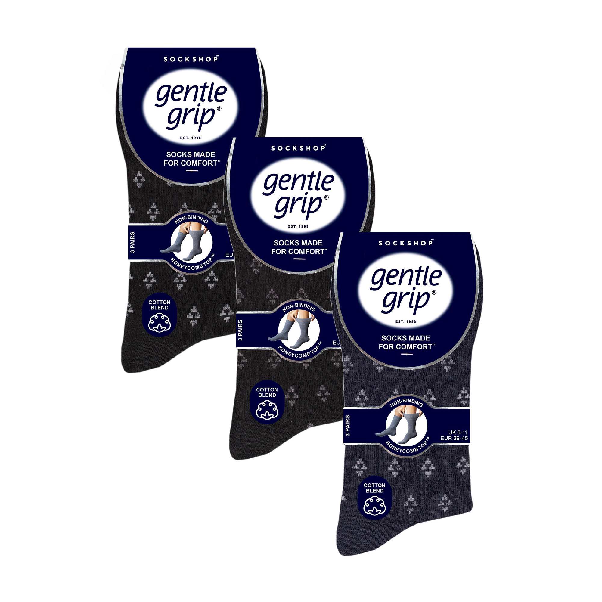 9 Pairs  NON ELASTIC Cotton Mens Socks with Loose Top