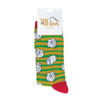 1 Pack Mens Novelty Green Sheep Bamboo Socks