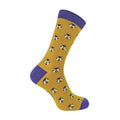 1 Pack Mens Novelty Yellow Honey Bee Bamboo Socks