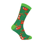 1 Pack Mens Novelty Green Sloths Bamboo Socks