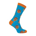 1 Pack Mens Novelty Turquoise Tigers Bamboo Socks