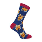 1 Pack Mens Novelty Navy Otters Bamboo Socks