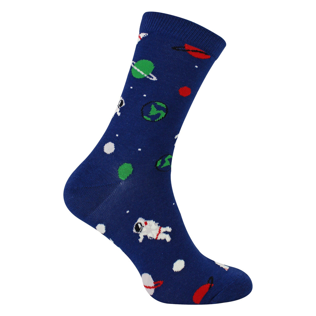 Mens Novelty Space Astronaut Socks Soft Comfortable Bamboo Socks