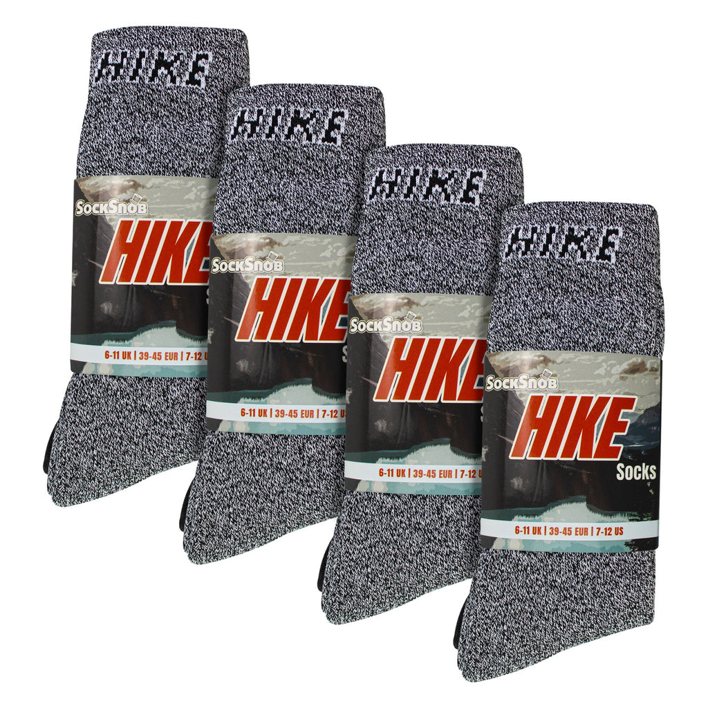 12 Pairs Mens Cushioned Crew Hiking Walking Boot Socks