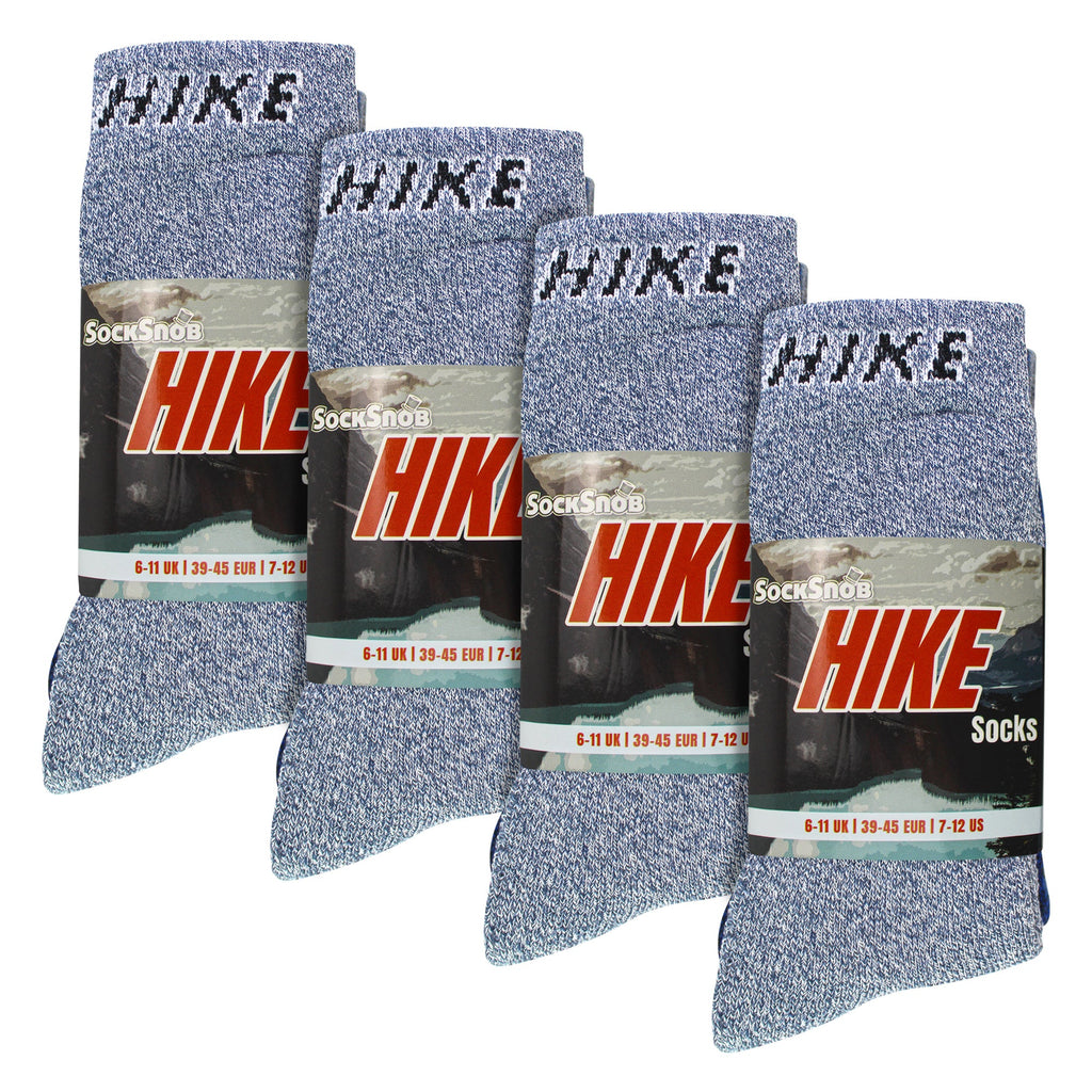 12 Pairs Mens Cushioned Crew Hiking Walking Boot Socks