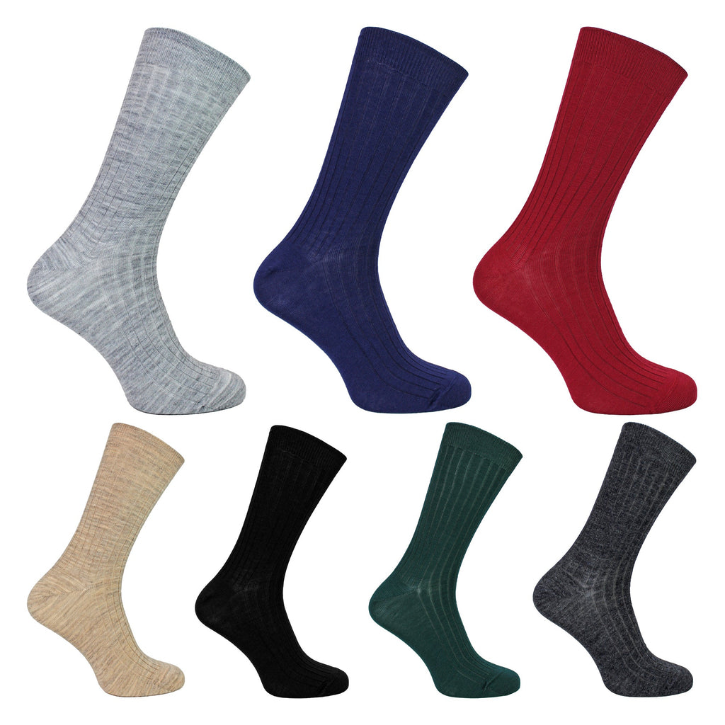 9 Pairs Mens Merino Wool Socks in a Gift Box - Warm Soft Premium Comfort Socks