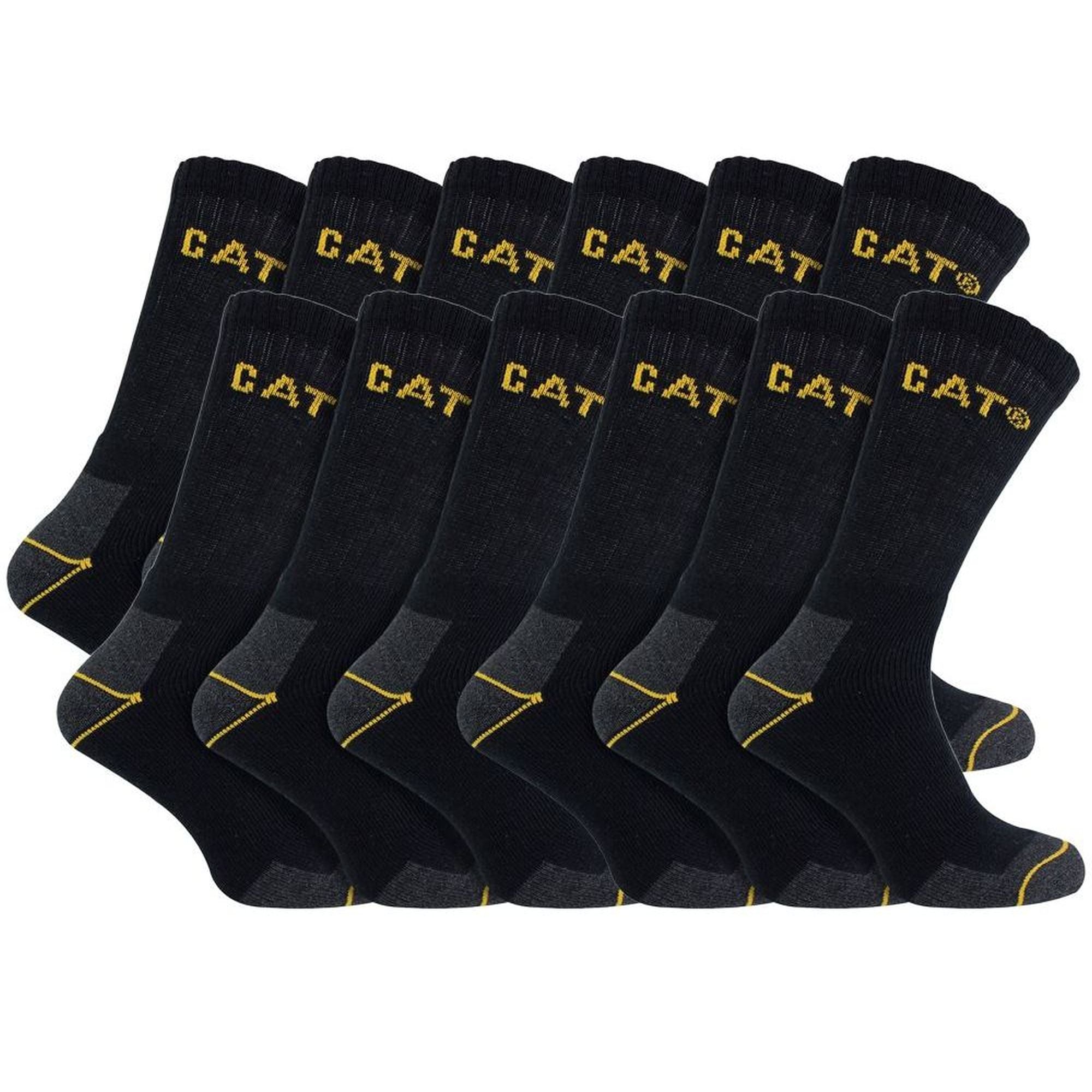 12 Pack Unisex Heavy Duty Work Socks for Steel Toe Boots