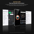 Oukitel WP23 Plus Rugged Phone, 8GB+256GB, 6.52 inch Android 14.0Unisoc T606 Octa-core, NFC, OTG, Network: 4G, WP23 Plus 8GB+256GB