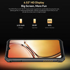 Oukitel WP23 Plus Rugged Phone, 8GB+256GB, 6.52 inch Android 14.0Unisoc T606 Octa-core, NFC, OTG, Network: 4G, WP23 Plus 8GB+256GB