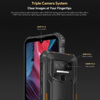 Oukitel WP23 Plus Rugged Phone, 8GB+256GB, 6.52 inch Android 14.0Unisoc T606 Octa-core, NFC, OTG, Network: 4G, WP23 Plus 8GB+256GB