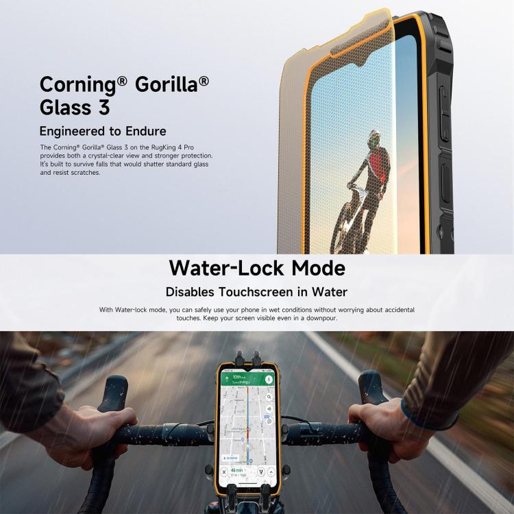Ulefone RugKing 4 Pro, 8GB+128GB, IP68/IP69K Rugged Phone, 6.56 inch Android 16 Unisoc T7250 Octa Core, Network: 4G, NFC, OTG, RugKing 4 Pro, 8GB+128GB