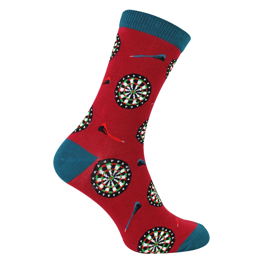 Mens Novelty Darts Dart Boarsd Socks Soft Comfortable Bamboo Socks