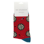 Mens Novelty Darts Dart Boarsd Socks Soft Comfortable Bamboo Socks