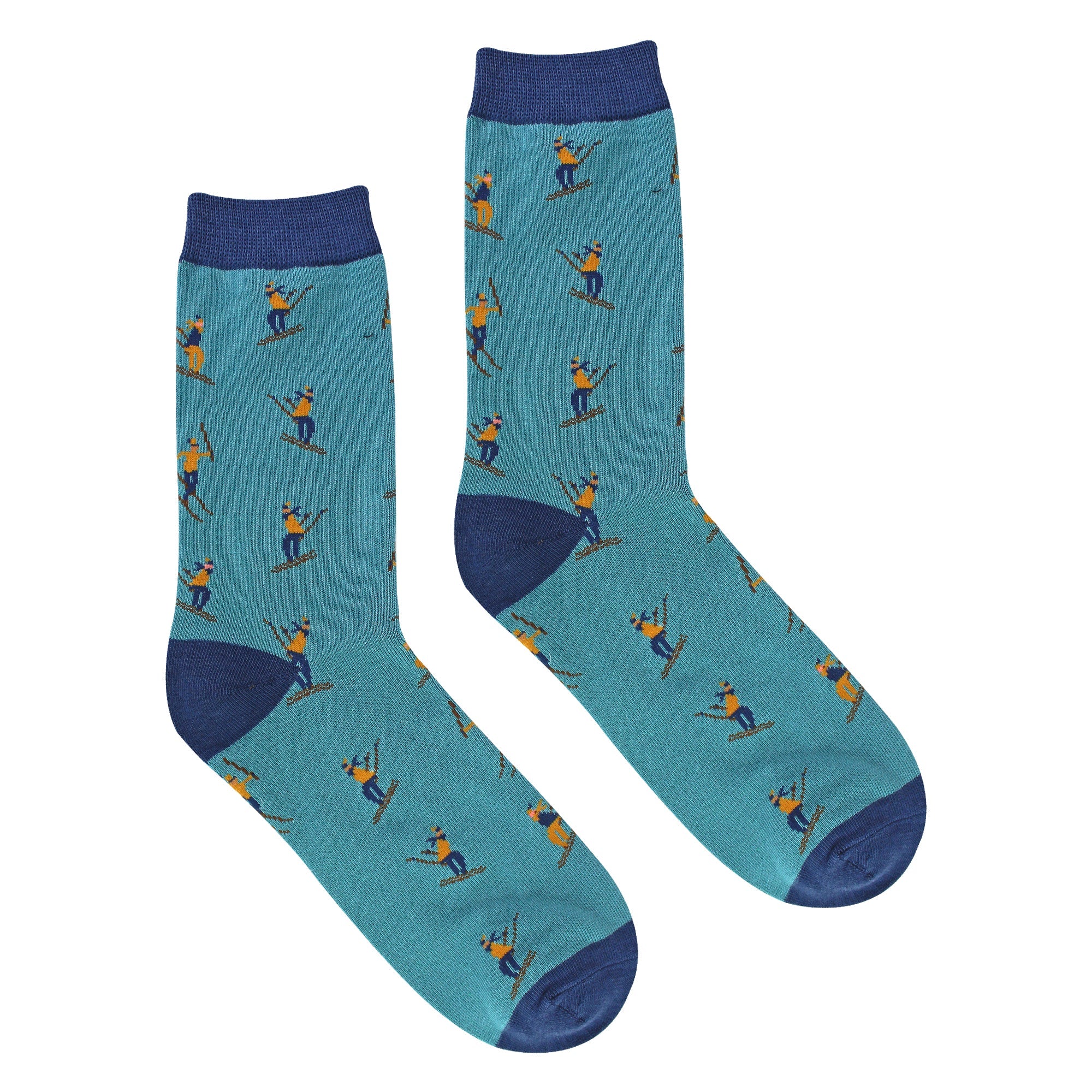 Mens Novelty Skiing Socks Soft Comfortable Bamboo Socks