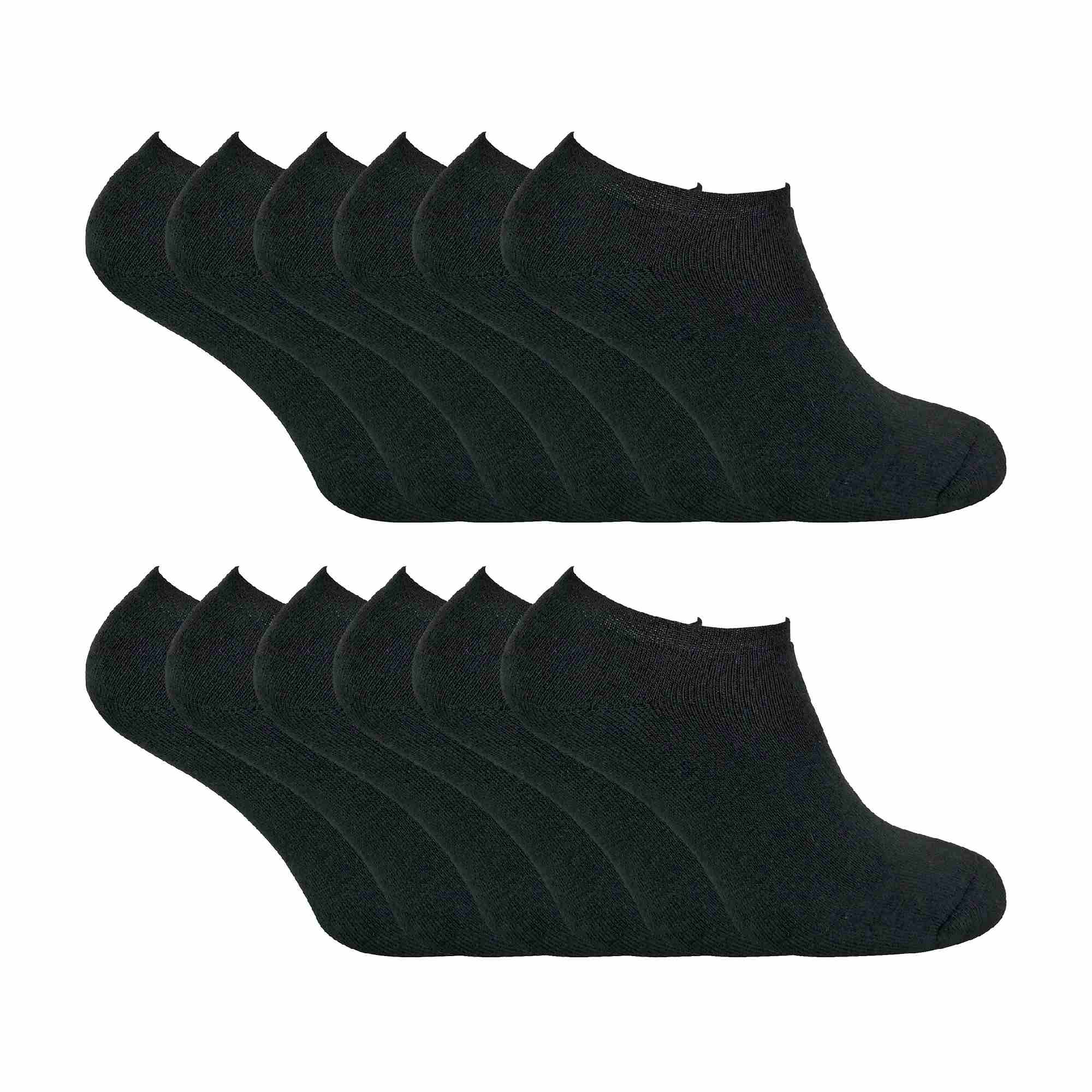 12 Pairs Mens Thermal Winter Invisible Low Cut Trainer Socks