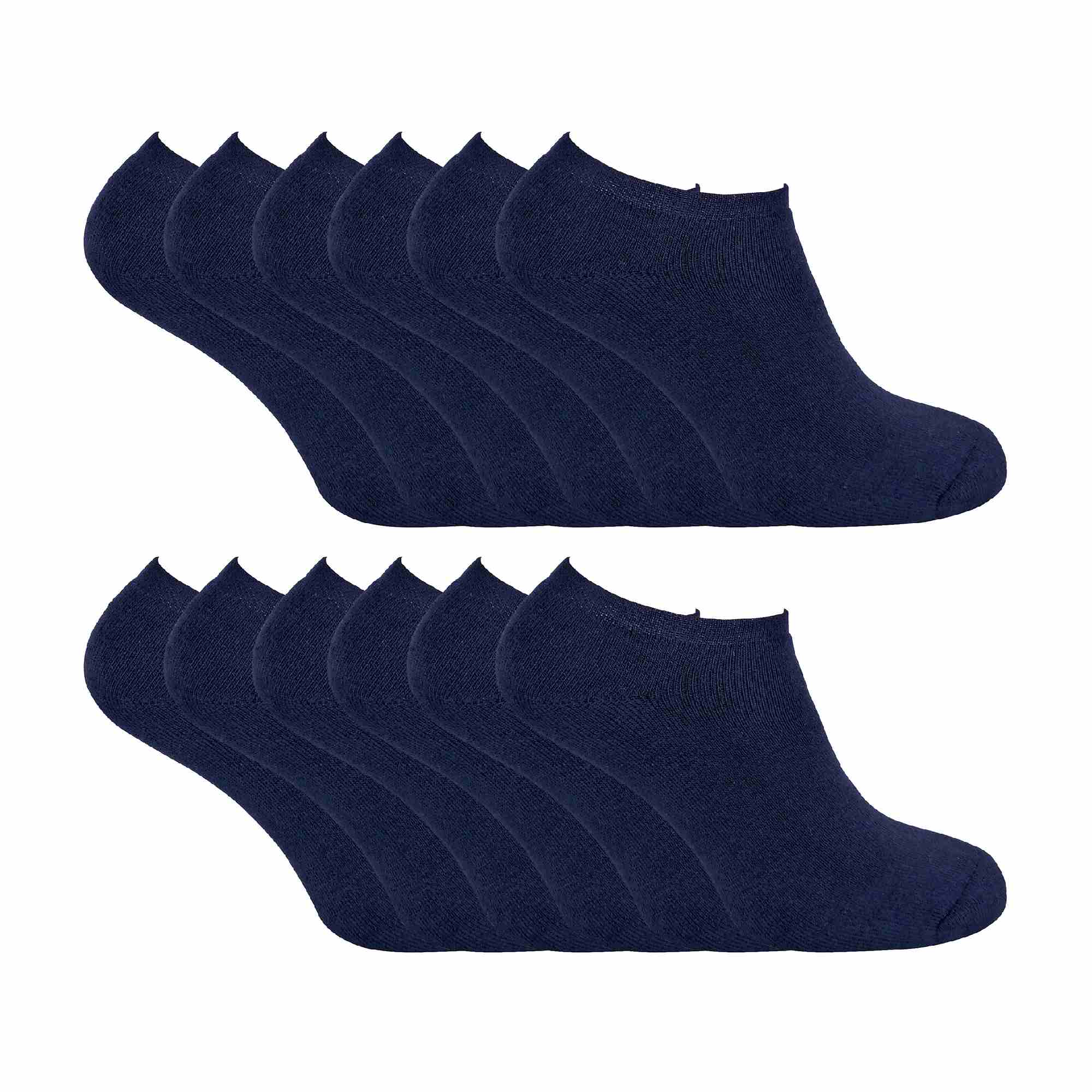 12 Pairs Mens Thermal Winter Invisible Low Cut Trainer Socks