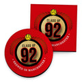Manchester Red Class of 92 - Football Coaster - Square Or Circle