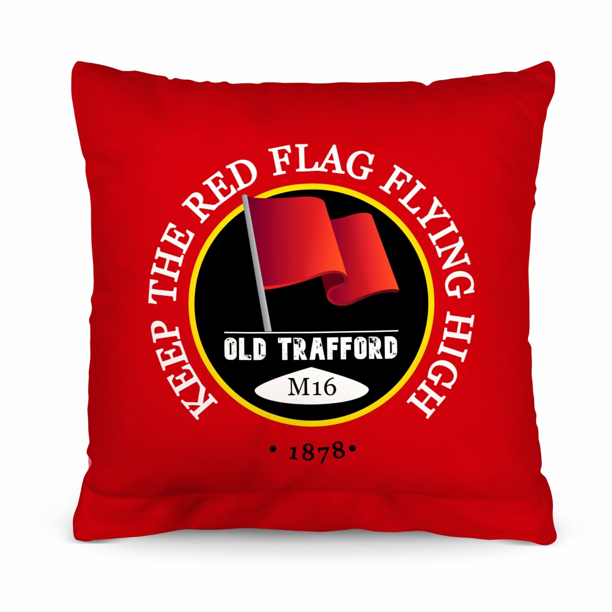 Manchester Red Red Flag - Football Legends - Cushion 10"