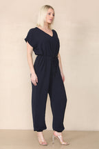 Tie Waist Stylish Harem Jumpsuit