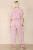 Tie Waist Stylish Harem Jumpsuit