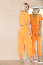 Tie Waist Stylish Harem Jumpsuit