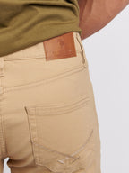 Mens Woven Trousers in Tan